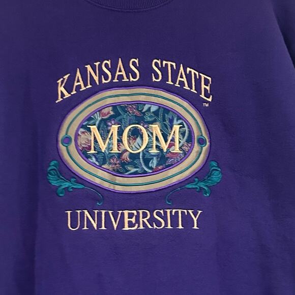 Vintage Kansas State University Mom Sweatshirt - Picture 2 of 3